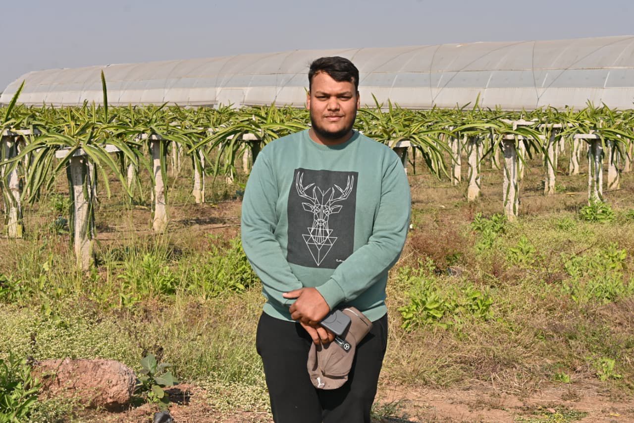 पारंपरिक खेती से आगे बढ़कर ड्रेगन फ्रूट की राह पर साहिल पारंपरिक खेती से आगे बढ़कर ड्रेगन फ्रूट की राह पर साहिल