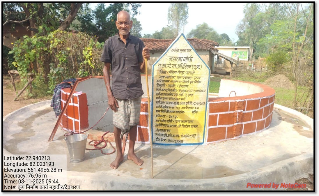 मनरेगा की सौगात: कूप निर्माण से महाबीर की किस्मत चमकी मनरेगा की सौगात: कूप निर्माण से महाबीर की किस्मत चमकी