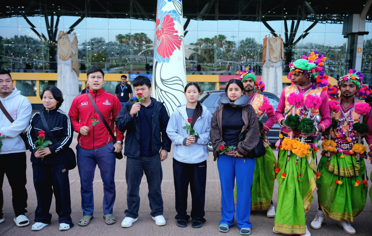 खेलो इंडिया ट्राइबल गेम्स के लिए खिलाड़ियों का छत्तीसगढ़ पहुंचना शुरू खेलो इंडिया ट्राइबल गेम्स के लिए खिलाड़ियों का छत्तीसगढ़ पहुंचना शुरू