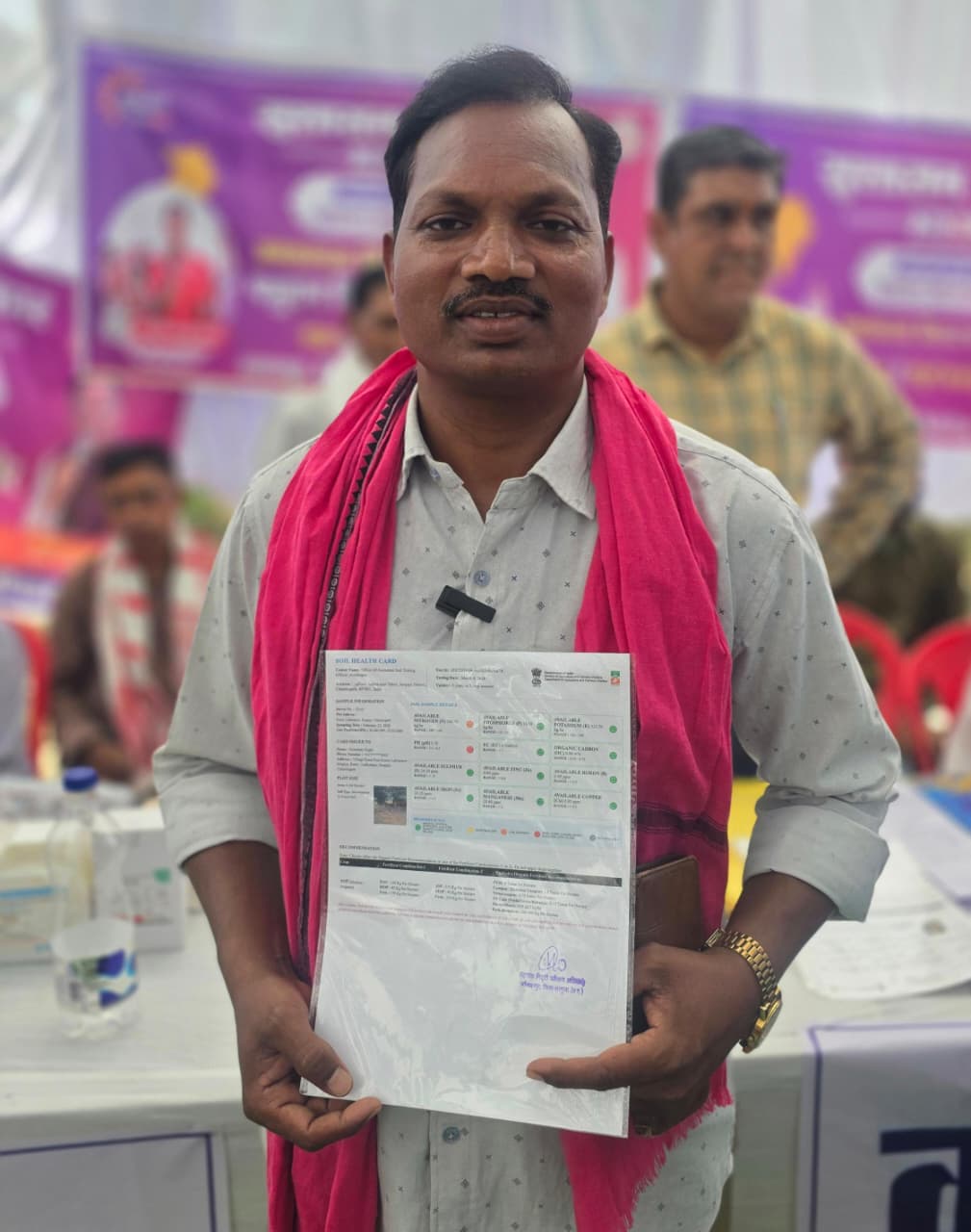 सुशासन तिहार में मिला सॉइल हेल्थ कार्ड, आधुनिक खेती से बढ़ा नेवल साय कुजूर का मुनाफा