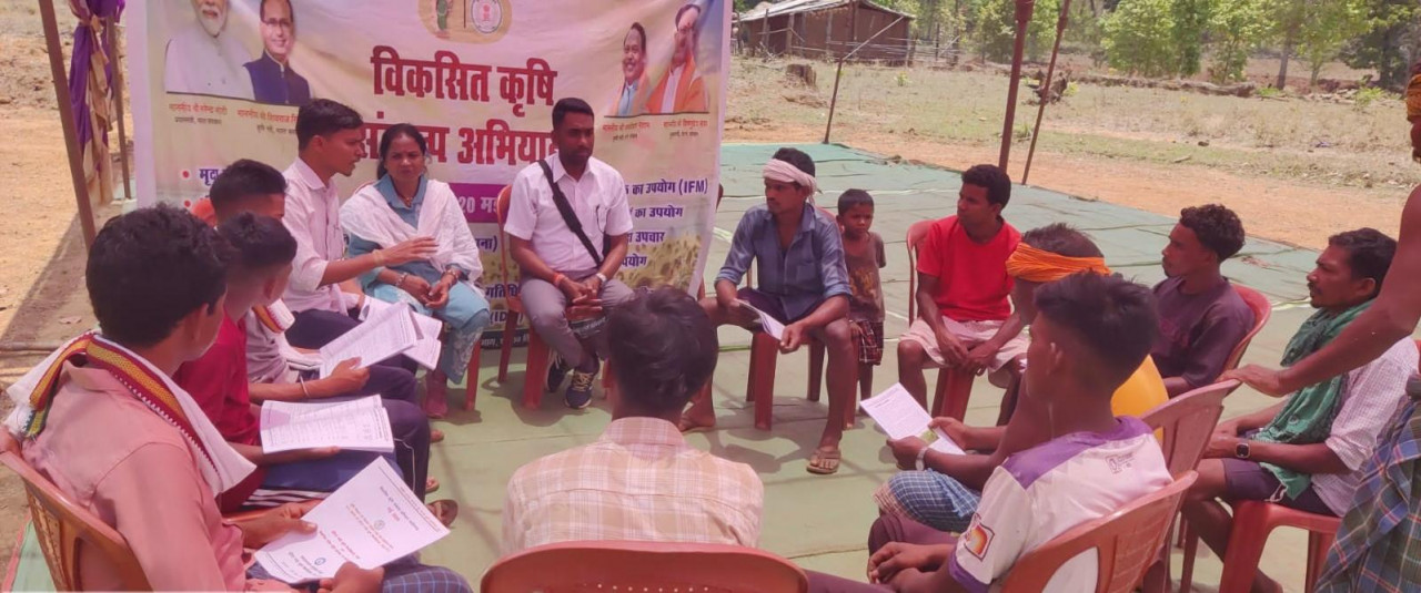 नारायणपुर के ग्रामीण अंचलों में गूंजा ‘विकसित कृषि संकल्प’