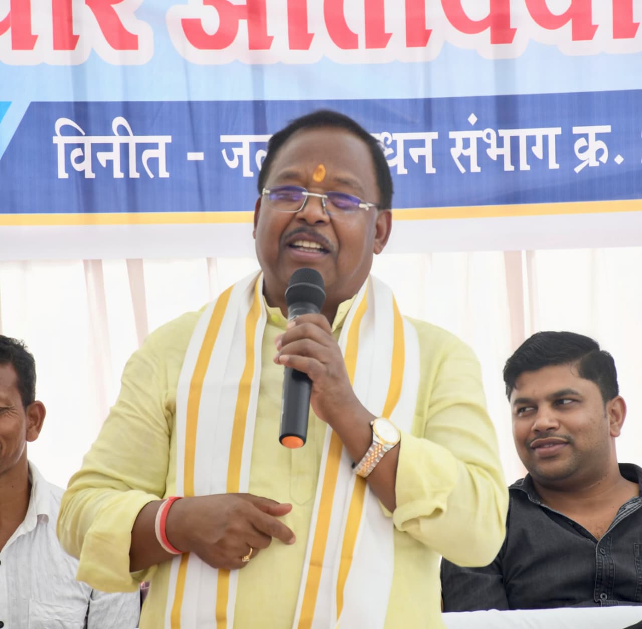 कृषि मंत्री श्री रामविचार नेताम ने किया काशीसोत व्यपवर्तन योजना नहर विस्तार कार्य का भूमिपूजन
