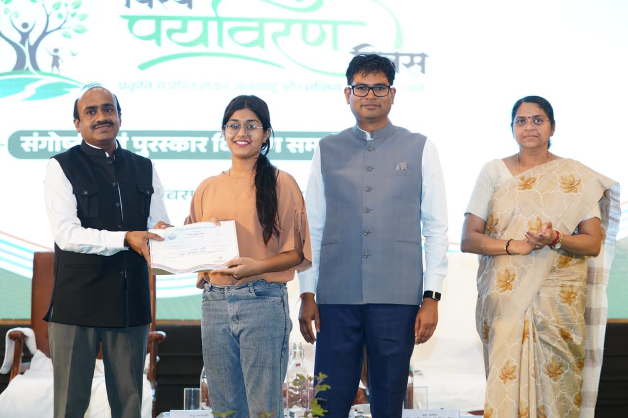 पर्यावरण दिवस पर बच्चों ने रंगों से लिखी भविष्य की कहानी, मंत्री ओ.पी. चौधरी ने किया सम्मानित