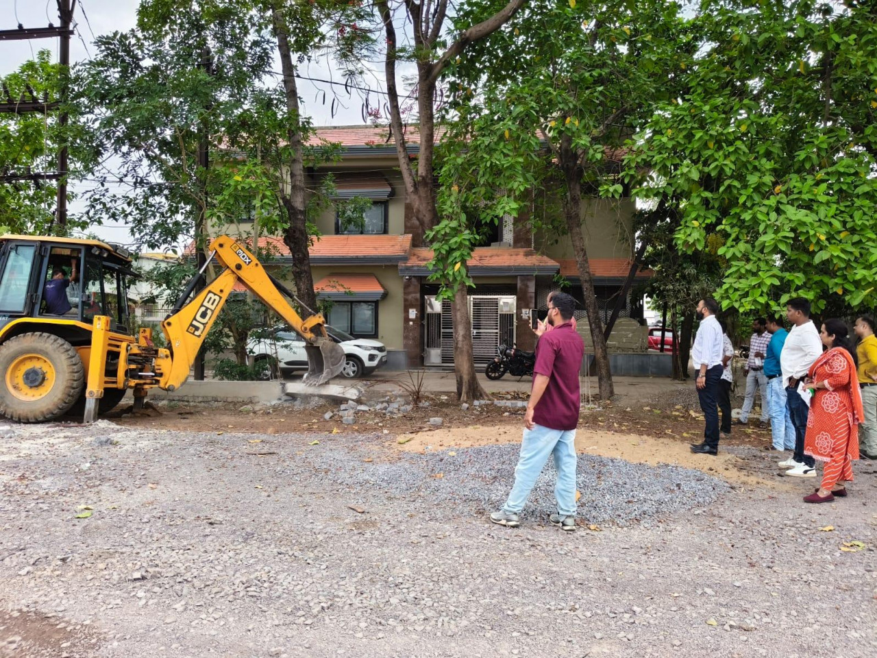 सेजबहार फेस-1 कॉलोनी की भूमि से गृह निर्माण एवं अधोसंरचना विकास मंडल ने हटाया अतिक्रमण