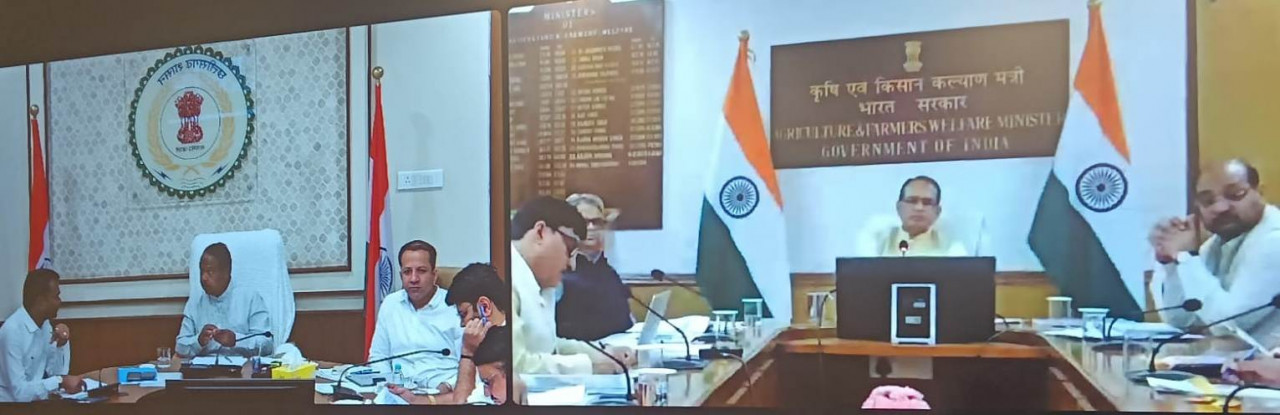 अल-नीनो के मद्देनजर केंद्रीय कृषि मंत्री श्री चौहान ने ली छत्तीसगढ़ की खेती-किसानी की जानकारी