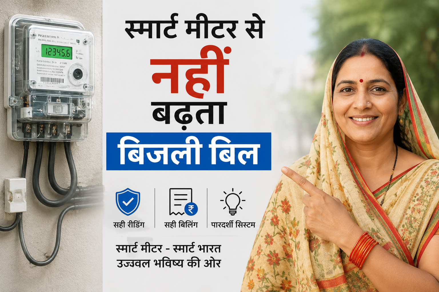 स्मार्ट मीटर से नहीं बढ़ता बिजली बिल…..