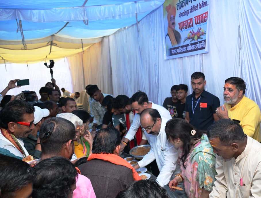 उप मुख्यमंत्री श्री अरुण साव ने बाबाघाट धाम में किया रुद्राभिषेक