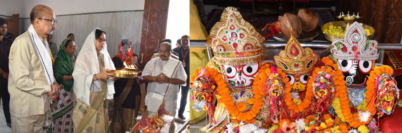 रक्षाबंधन पर राज्यपाल श्री रमेन डेका ने भगवान जगन्नाथ के दर्शन कर बांधा रक्षासूत्र रक्षाबंधन पर राज्यपाल श्री रमेन डेका ने भगवान जगन्नाथ के दर्शन कर बांधा रक्षासूत्र