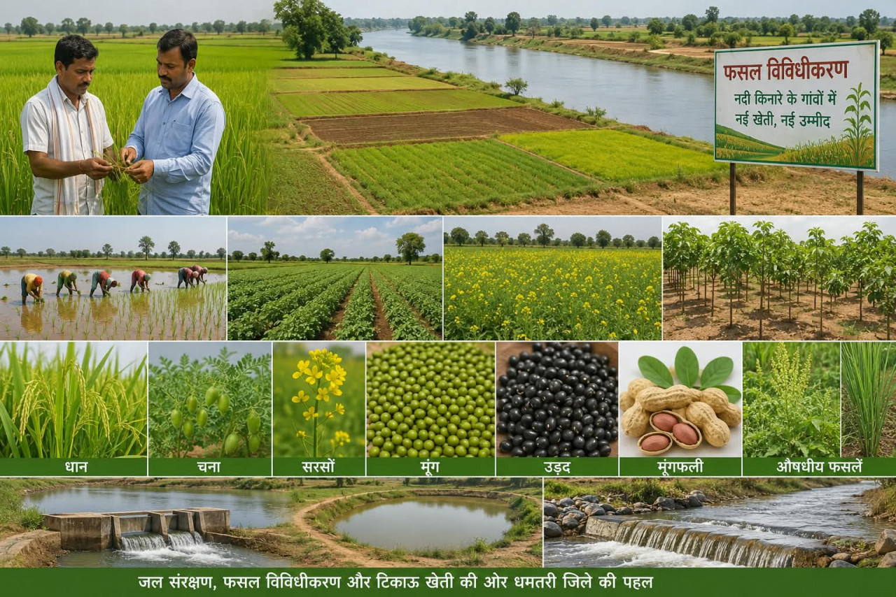 विशेष लेख : नदी किनारे के 152 गांवों में बदलेगा खेती का गणित, धान के साथ बढ़ेंगे आय के नए विकल्प विशेष लेख : नदी किनारे के 152 गांवों में बदलेगा खेती का गणित, धान के साथ बढ़ेंगे आय के नए विकल्प