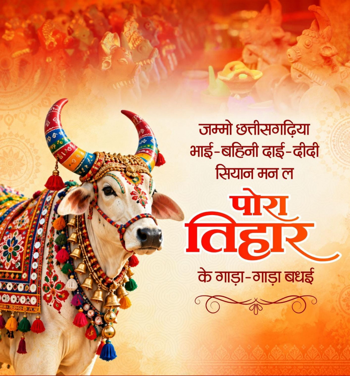 पोरा तिहार पर वित्त मंत्री श्री ओपी चौधरी ने प्रदेशवासियों को दी शुभकामनाएं