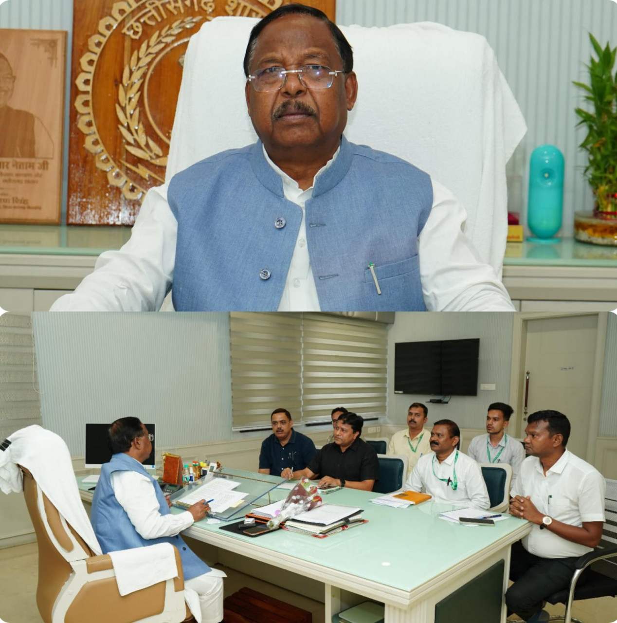 कृषि मंत्री श्री नेताम के सख्त निर्देश – रबी 2025 के अंतर्गत किसानों के लंबित फसल बीमा क्लेम का आगामी तीन कार्य दिवस में होगा भुगतान