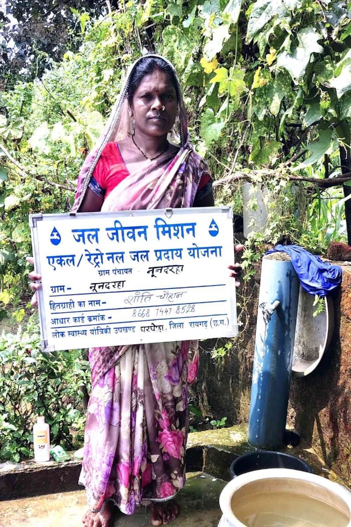 ’जल जीवन मिशन से बदली रायगढ़ के वनांचल ग्राम नूनदरहा की तस्वीर’